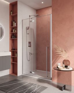 Душевая дверь CEZARES LINER-B-12-120-C-Cr-L левая хром